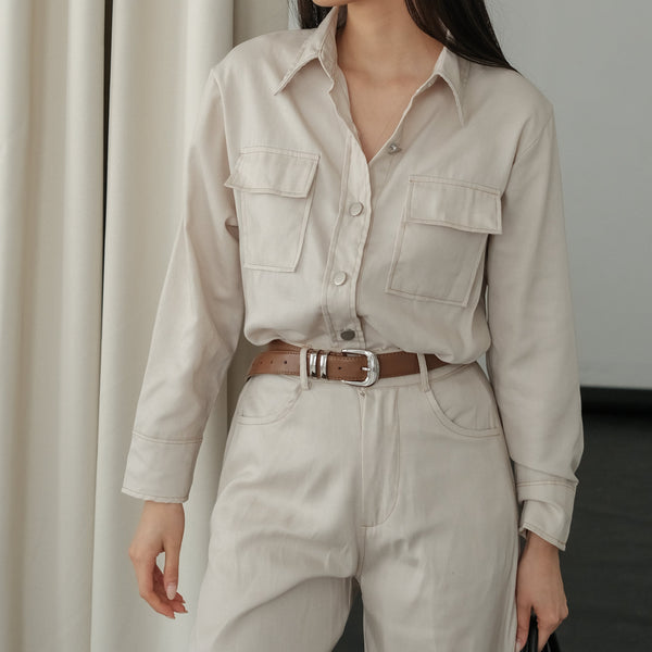 Shibuya Cream Top