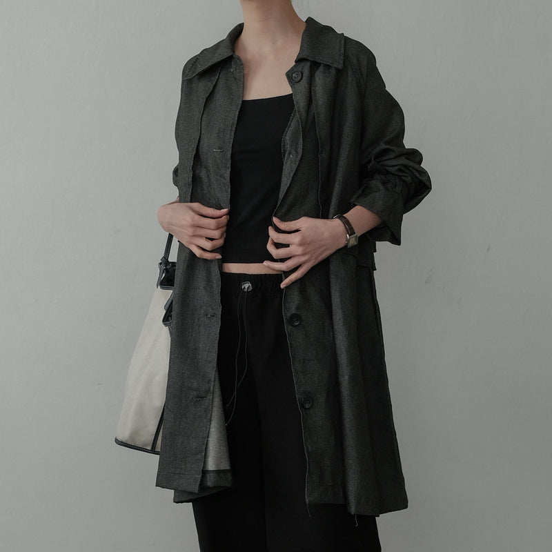 Hirakata Black Long Outer